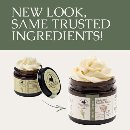 Hearth and Homestead: Handmade Whipped Tallow Balm (Unscented/Herb-Infused) - Maple Wellness Supplements