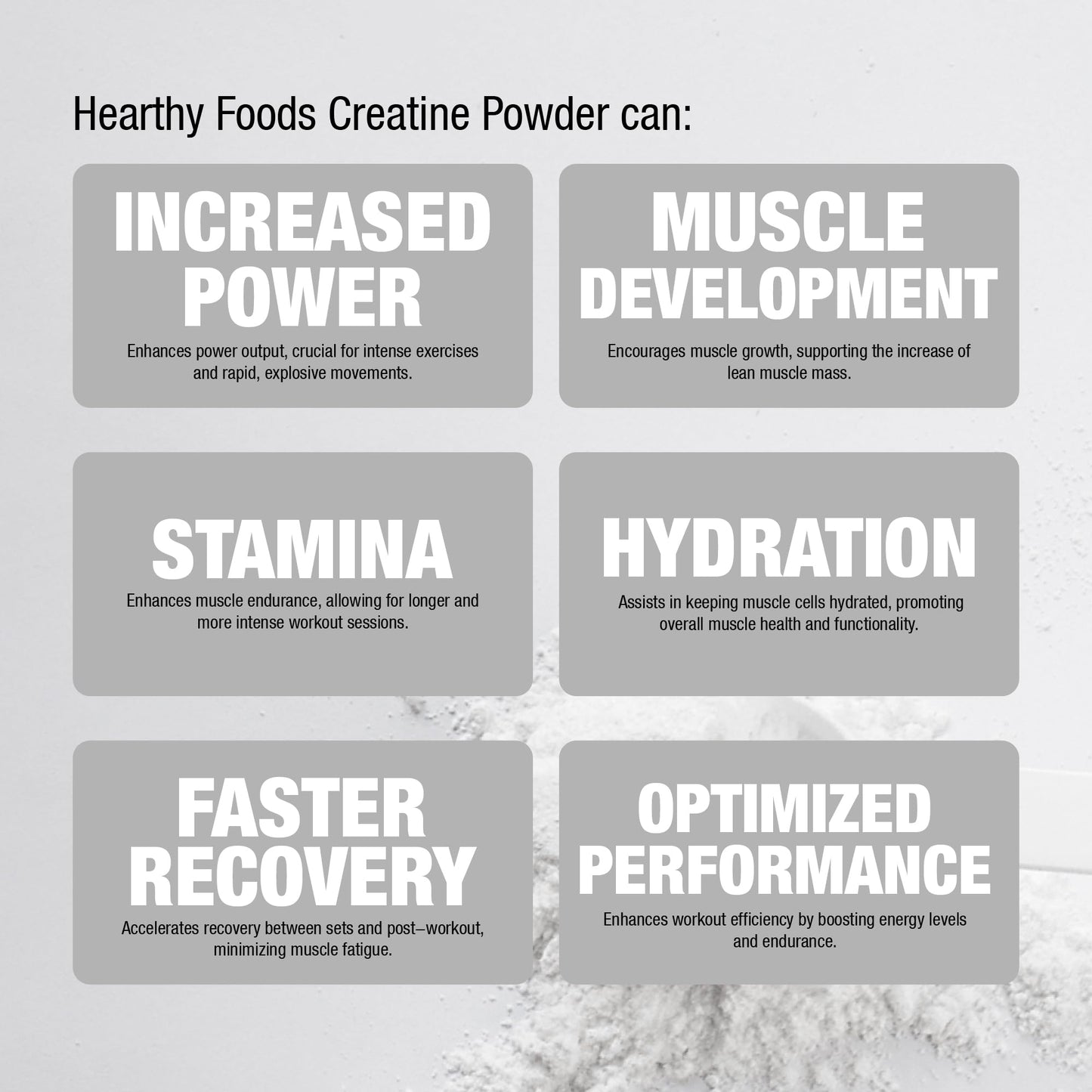 HEARTHY FOODS Creatine Monohydrate Micronized Powder 500G - 100 Servings, 5000mg Per Serving (5g) - 17.9 Oz for Men & Women Muscle Growth & Recovery - UNFLAVORED - Maple Wellness Supplements