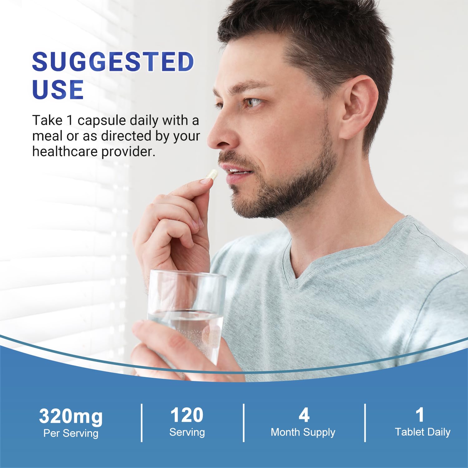 Heivy 4 in 1 Magnesium Complex with Zinc & Vitamin D3, 320mg Elemental Magnesium (Glycinate/Citrate/Gluconate/Malate), 120 Capsules (4 Months Supply), Vegan, Non-GMO, Gluten-Free, 3rd Party Tested - Maple Wellness Supplements