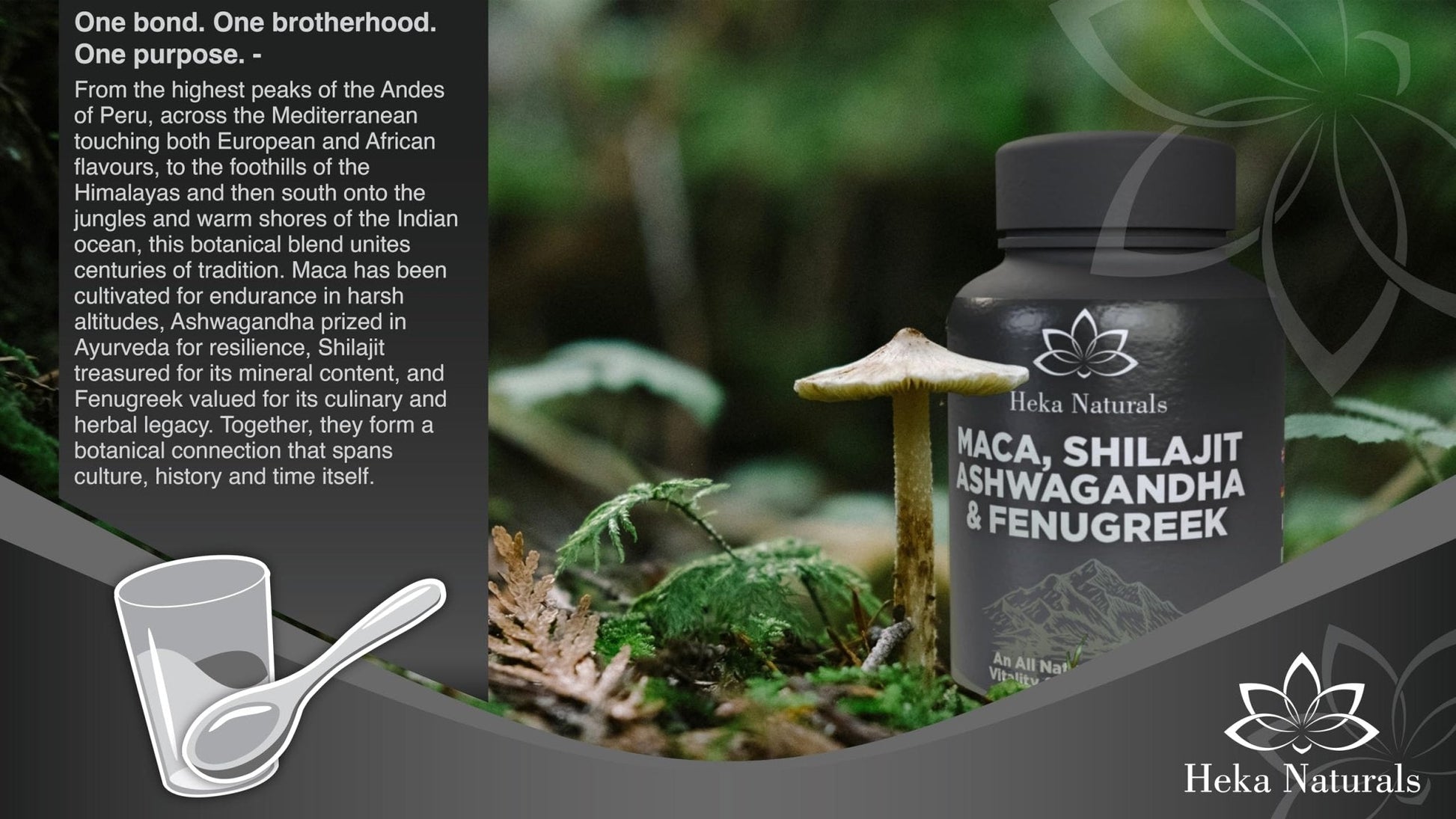 Heka Naturals Male Botanical Complex | 90 Capsules with Ashwagandha, Maca Root, Fenugreek & Shilajit | Traditional Plant-Based Ingredients for Active Lifestyles | Food Supplement - Maple Wellness Supplements