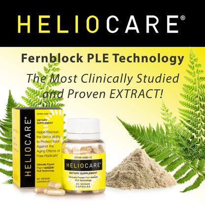 Heliocare Skin Care Dietary Supplement: 240mg Polypodium Leucotomos Extract Pills - Antioxidant Rich Formula with Fernblock - Maple Wellness Supplements