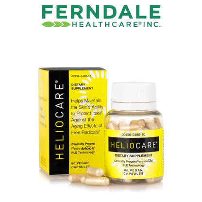 Heliocare Skin Care Dietary Supplement: 240mg Polypodium Leucotomos Extract Pills - Antioxidant Rich Formula with Fernblock - Maple Wellness Supplements