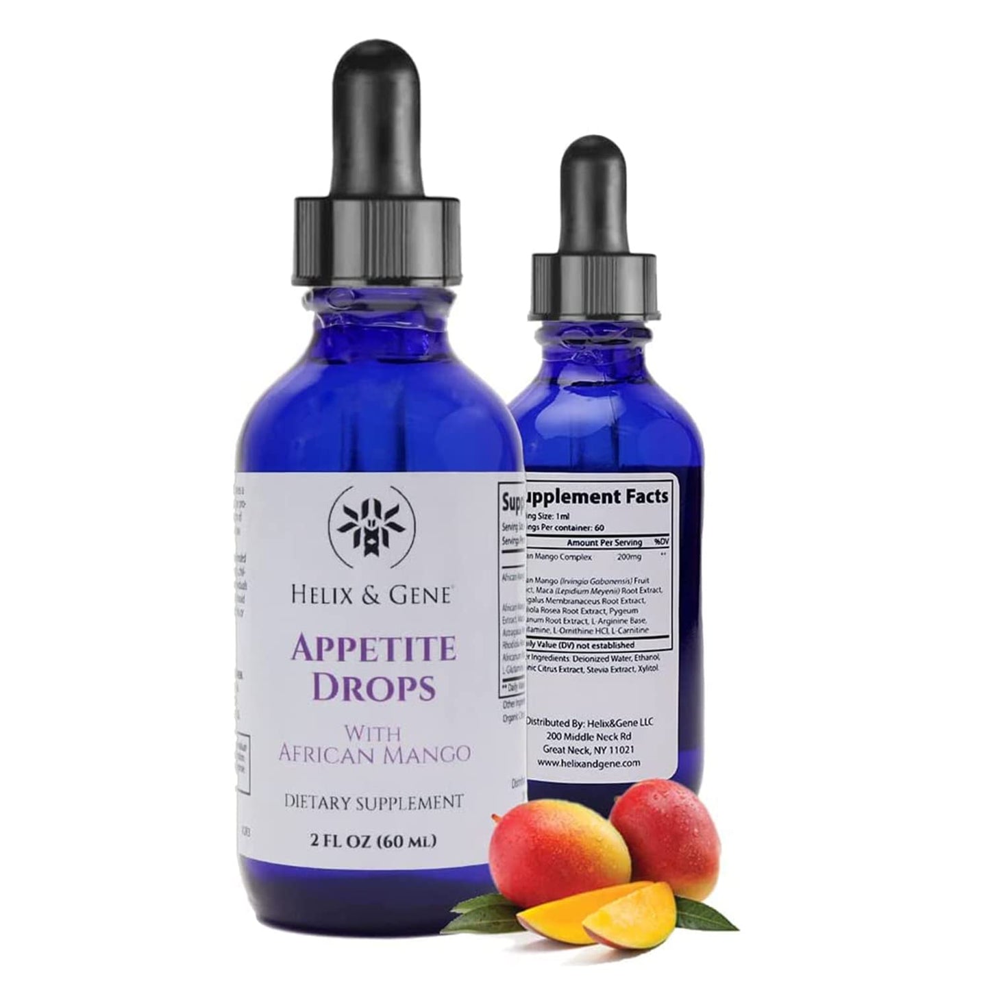 Helix & Gene Appetite Diet Drops Mango Flavor | Fast Weight Loss | Natural Metabolism - Maple Wellness Supplements