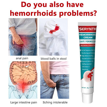 Hemorrhoid Cream for Men and Women, with Lidocaine and Phenylephrine HCl, Provides Fast Relief from hemorrhoid discomfort. Naturally formulated for Hemorrhoids and fissures (0.7 oz) - Maple Wellness Supplements