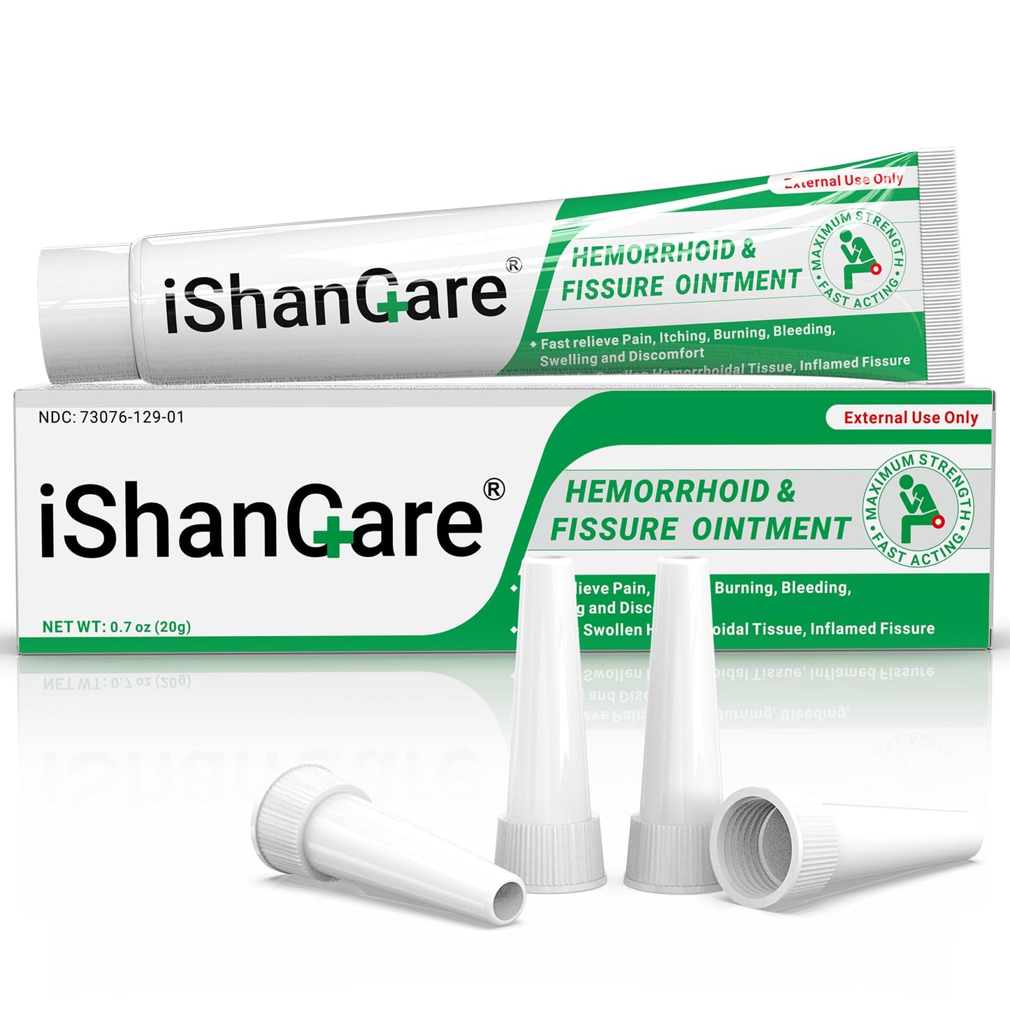 Hemorrhoid Cream, Hemorrhoid & Fissure Treatment Ointment Extra Strength, Relief Anal Pain, Itching, Bleeding, Swelling, Discomfort, Natural Herbs Fast Acting Ingredients, Contains Vitamin E - Maple Wellness Supplements