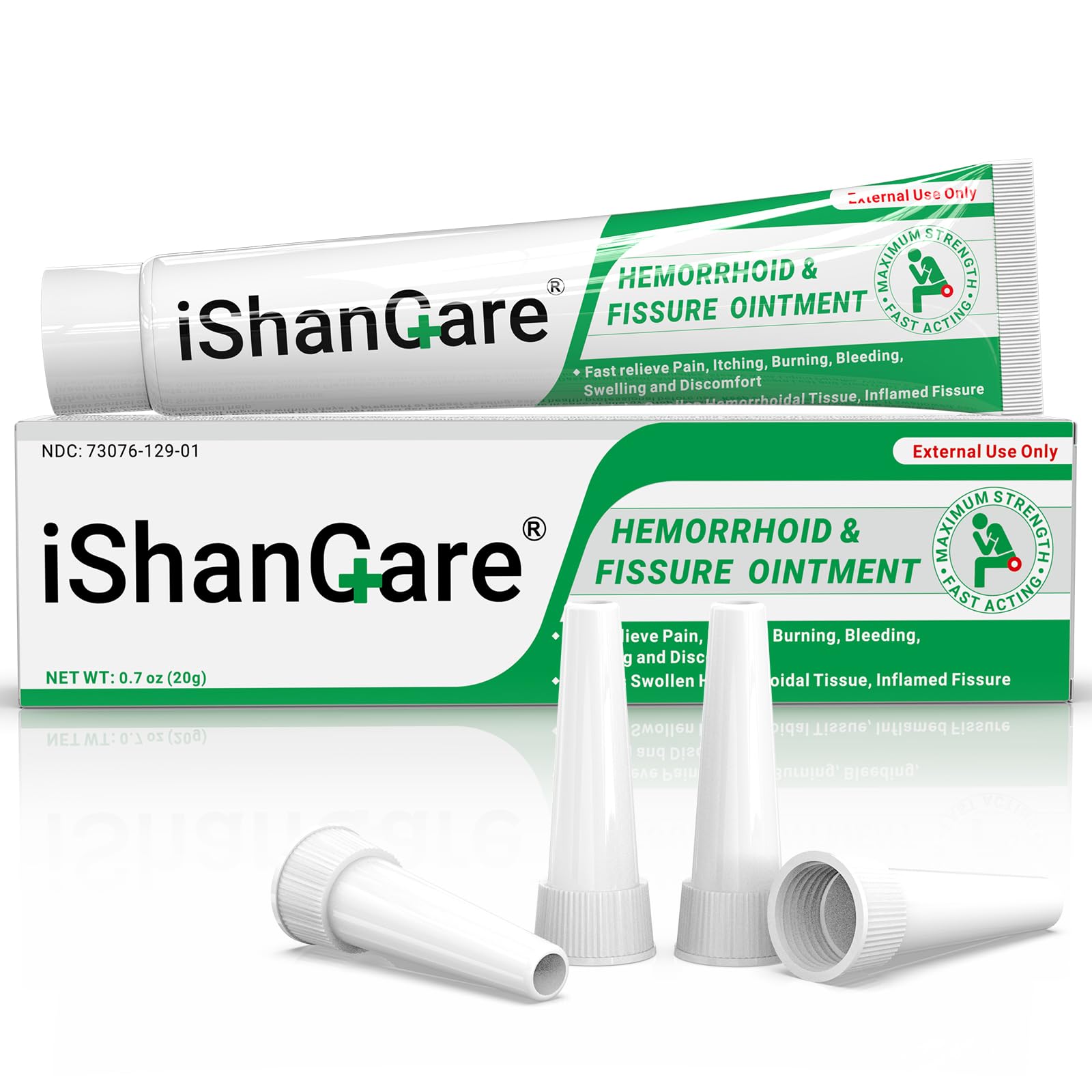 Hemorrhoid Cream, Hemorrhoid & Fissure Treatment Ointment Extra Strength, Relief Anal Pain, Itching, Bleeding, Swelling, Discomfort, Natural Herbs Fast Acting Ingredients, Contains Vitamin E - Maple Wellness Supplements