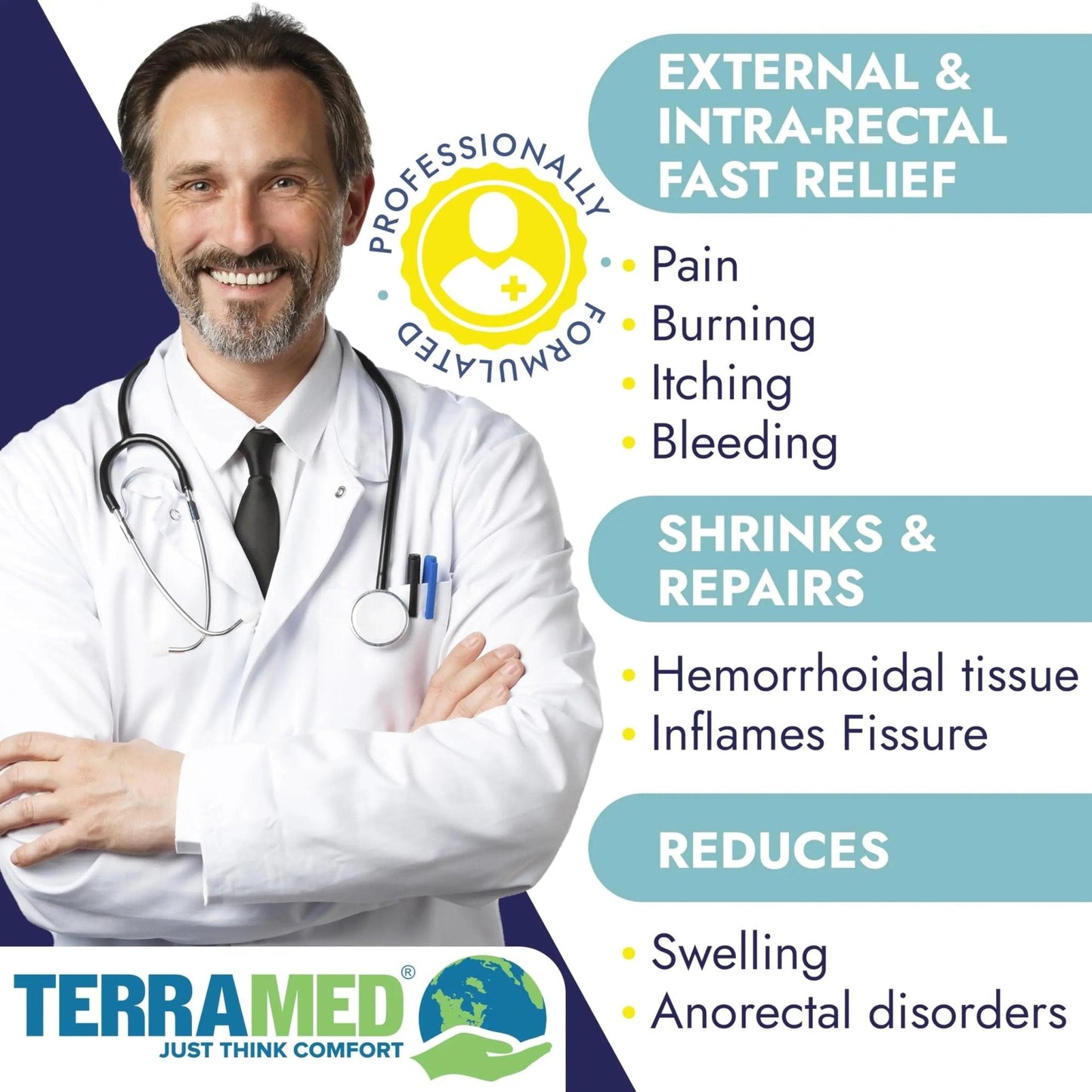Hemorrhoid Treatment | Hemorrhoid Ointment | Hemorrhoid & Fissure Ointment | 7 Pre-Filled Applicators | Fast & Effective Relief | Reduces Swelling, Itching & Discomfort | Advanced Formula - Maple Wellness Supplements