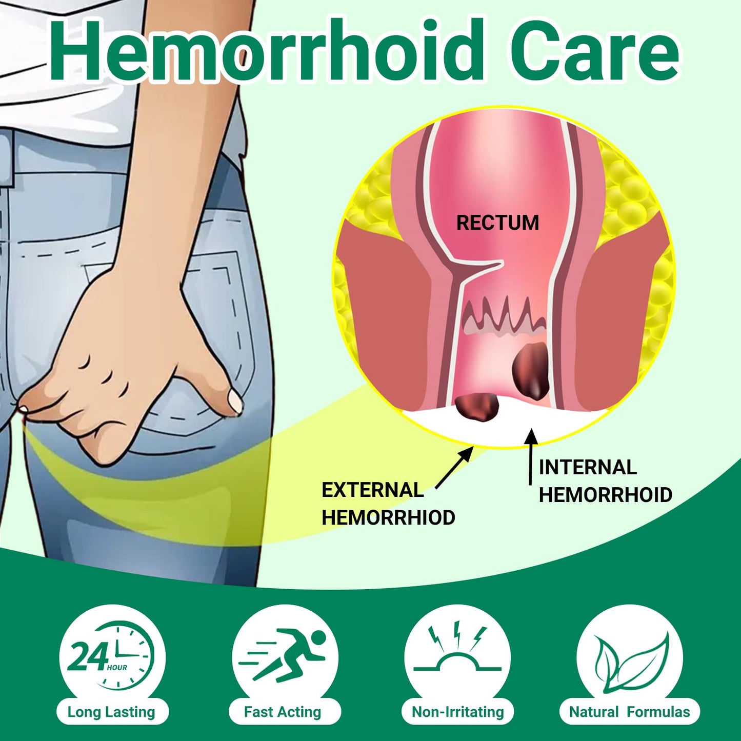 Hemorrhoid Treatment Ointment, Maximum Strength Treatment & Fast Relief for Pain, Itching, Burning, Swelling, Fissure, Bleeding, Discomfort, Long-Lasting Internal & External Hemorrhoid Cream, (2-Pack) - Maple Wellness Supplements