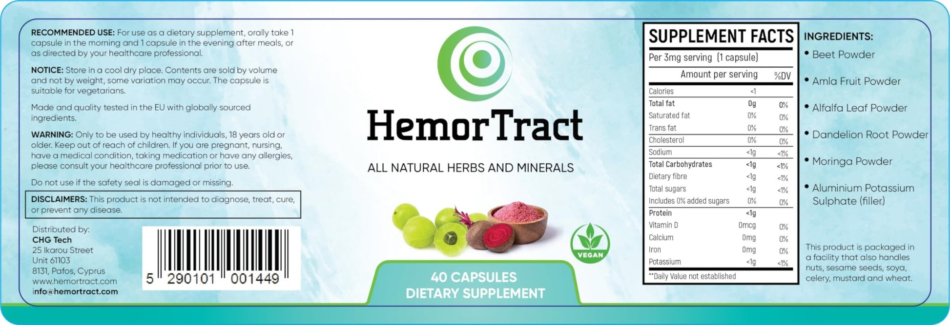HemorTract – Fast and effective Hemorrhoid relief. Packed with the BIG 5 for a multifaceted attack against Hemorrhoids - Maple Wellness Supplements