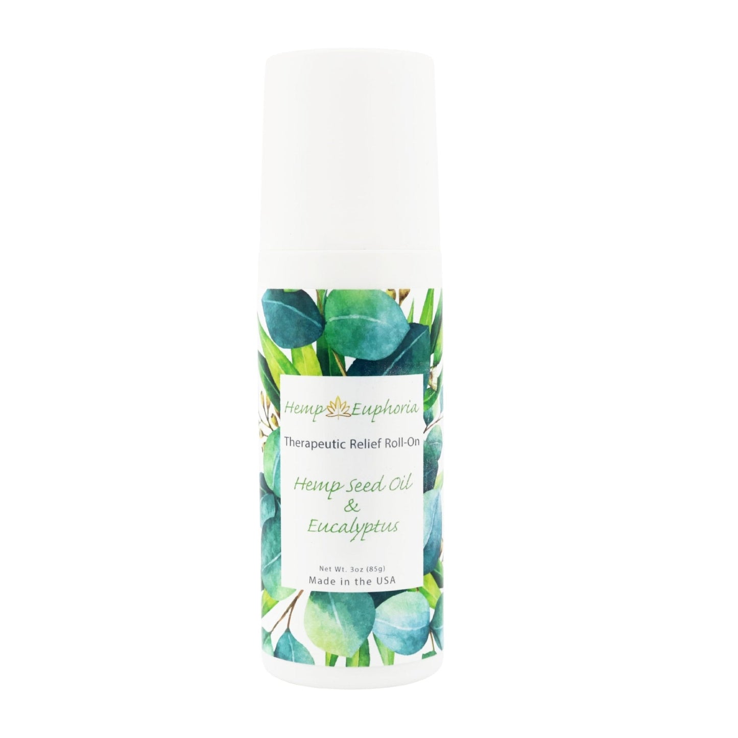 Hemp Seed Oil and Eucalyptus Joint & Muscle Discomfort Relief Roll-On Gel | USDA Certified Organic Hemp Seed Oil, Helps Relieve Sore or Tight Muscles - Maple Wellness Supplements