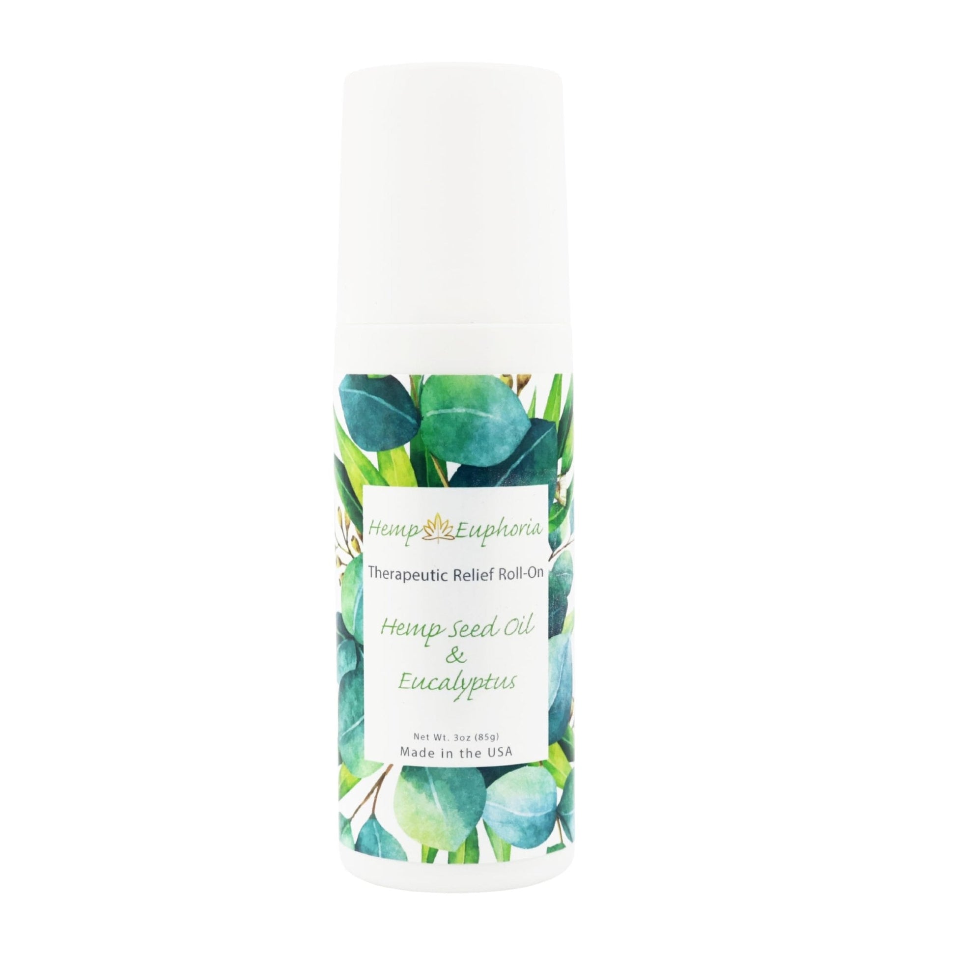 Hemp Seed Oil and Eucalyptus Joint & Muscle Discomfort Relief Roll-On Gel | USDA Certified Organic Hemp Seed Oil, Helps Relieve Sore or Tight Muscles - Maple Wellness Supplements