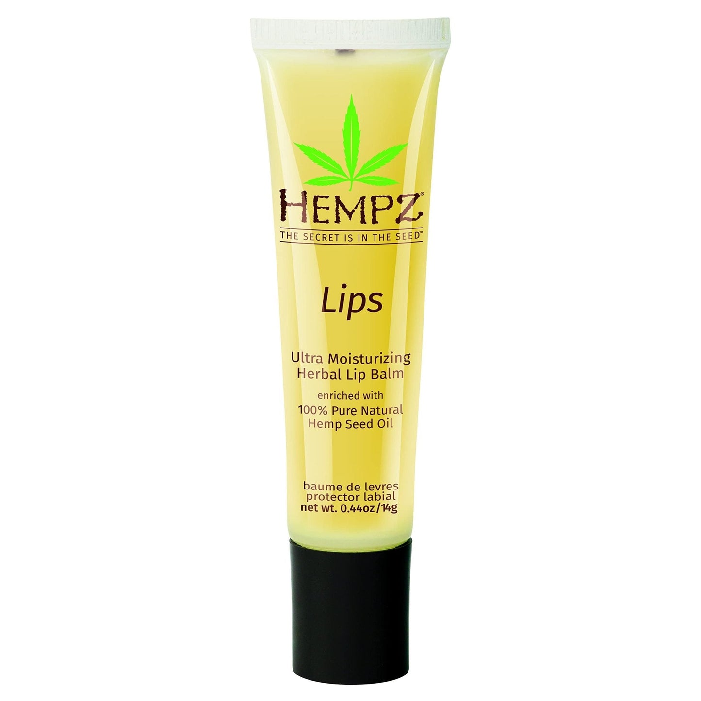 HEMPZ Herbal Ultra Moisturizing Lip Balm - Lip Treatment for Dry Cracked Lips, Provides Hydration and Nourishment for Men and Women - Premium, 100% Pure Natural Hemp Seed Oil - .44 oz - Maple Wellness Supplements