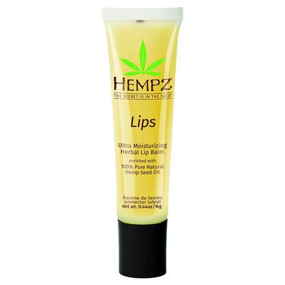 HEMPZ Herbal Ultra Moisturizing Lip Balm - Lip Treatment for Dry Cracked Lips, Provides Hydration and Nourishment for Men and Women - Premium, 100% Pure Natural Hemp Seed Oil - .44 oz - Maple Wellness Supplements