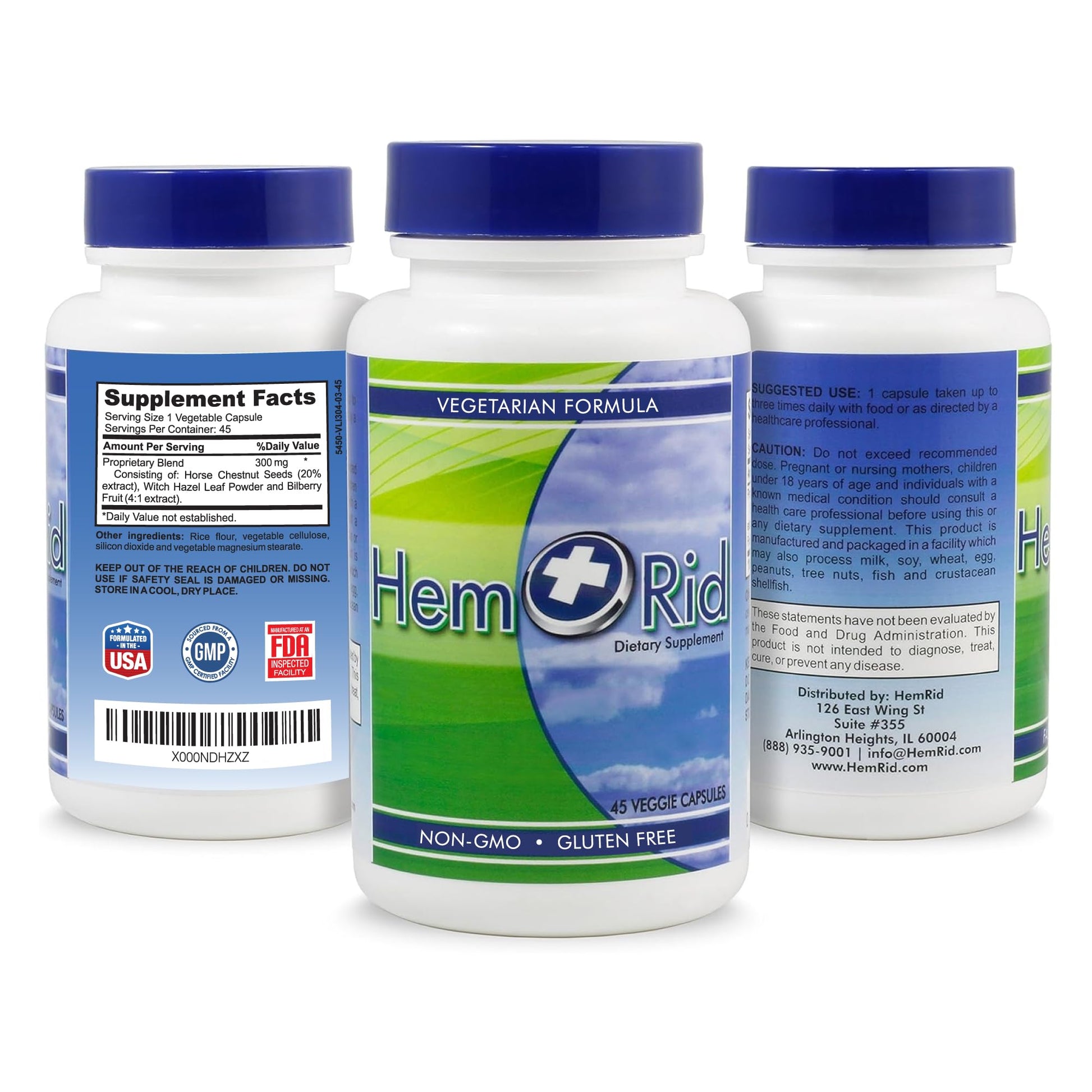 HemRid Best Hemorrhoid Supplement, Reduce Itching, Irritation, Bleeding, Burning in 2-5 Days, Clinically Tested Ingredients Provide Fast Relief in 120 Days - Maple Wellness Supplements