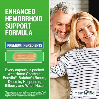 HemRid Max and Maximum Strength Lidocaine Cream - Hemorrhoid Relief Bundle for Fast Internal & External Support - Hemorrhoid Pills & Hemorrhoidal Lidocaine Cream for Rapid Comfort & Soothing Care - Maple Wellness Supplements