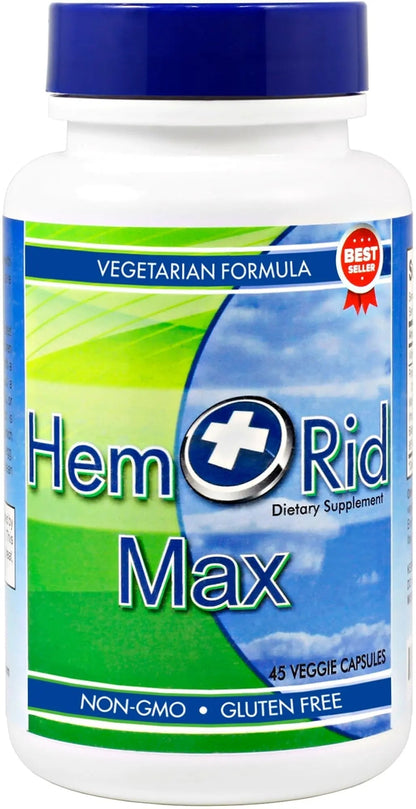 HemRid Max - Fast Hemorrhoid Relief. Get The Hemorrhoid Pills That Actually Work. Works in Just 2-5 Days. - Maple Wellness Supplements