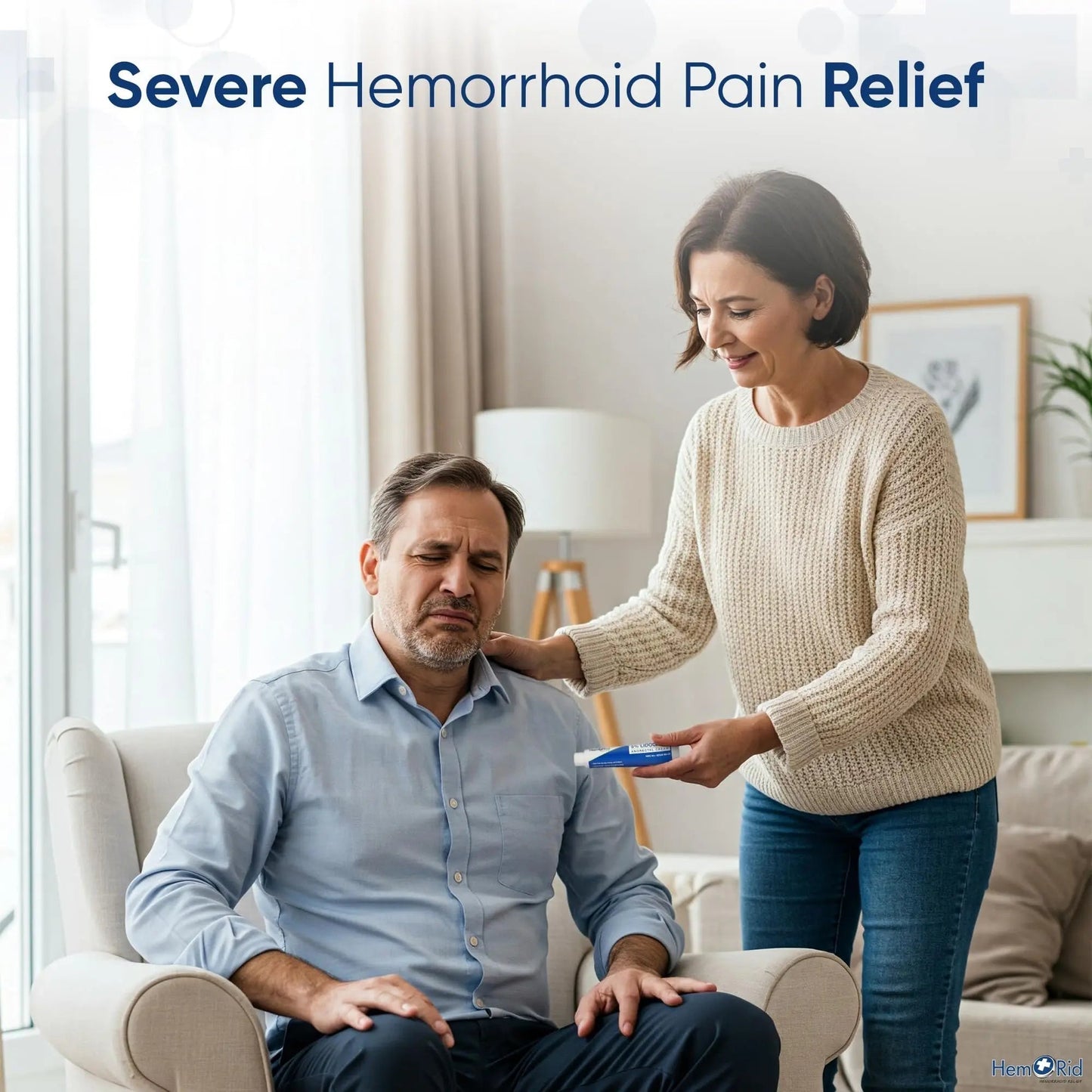 HemRid Maximum Strength Lidocaine Cream for Pain Management. Fast-Acting Hemorrhoid Solution with 5% Lidocaine. Instant Anal Itch and Numbing Effect - Maple Wellness Supplements