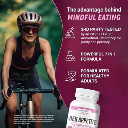 Her Appetite Suppression - Supports Related Metabolic Pathways, Promotes Weight for Women, Helps Control Appetite/Cravings & Promotes Energy - Maple Wellness Supplements