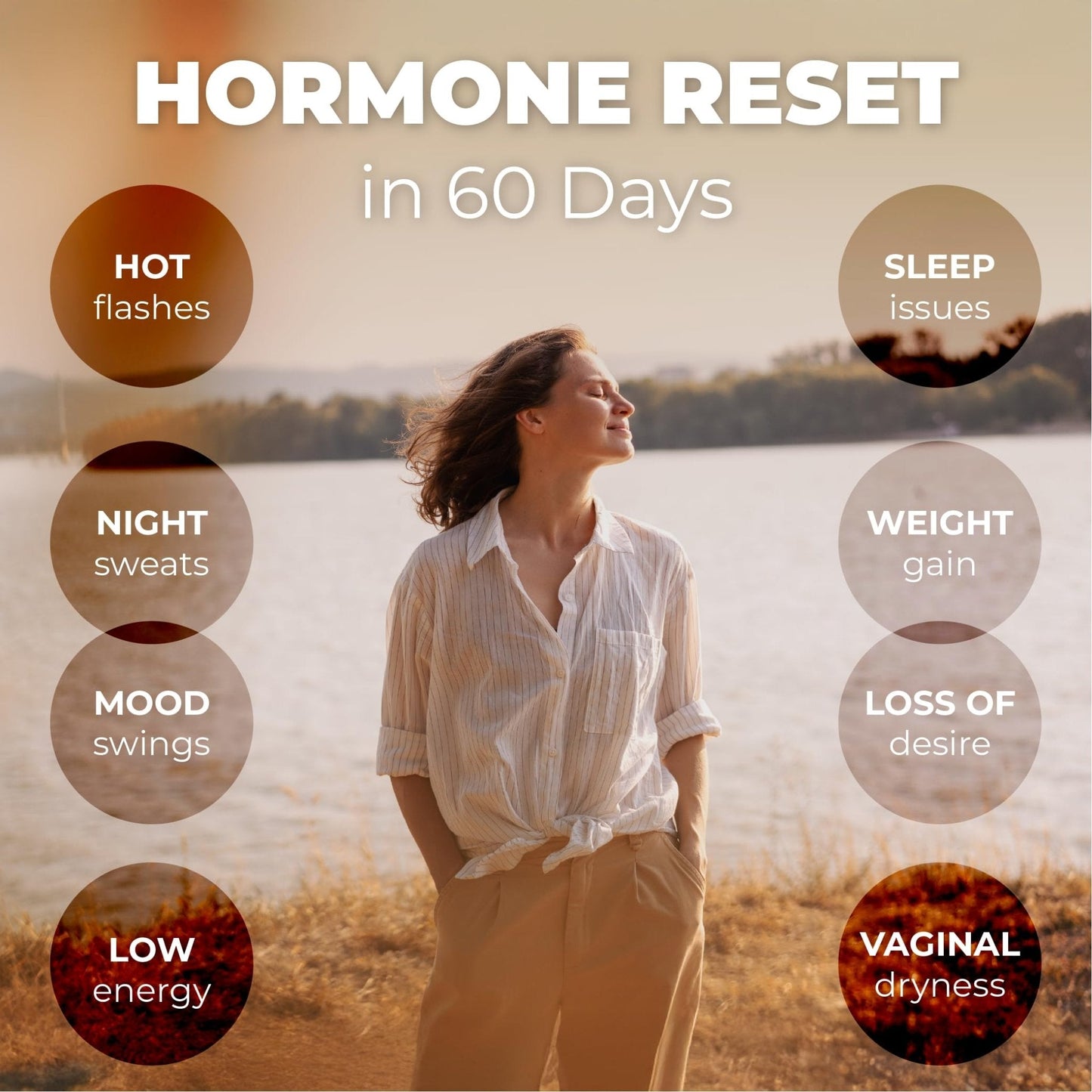 Her Bodhi Meno- Menopause Hormonal Balance for Women, Estrogen Soy Isoflavones Menopause Supplement for Women | with Ashwagandha & Black Cohosh | Hot Flashes Menopause Relief (60 Capsules) - Maple Wellness Supplements