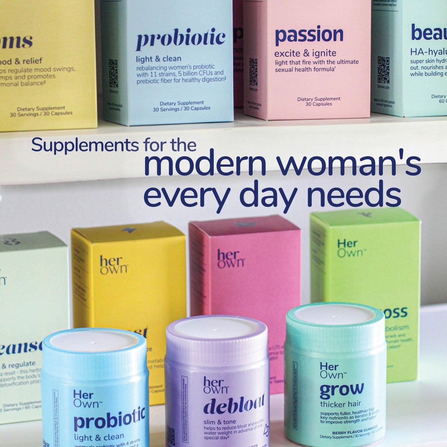 her own PMS, Supports PMS Symptoms, Promotes Positive Mood, Natural Hormone Balance, Helps Relieve Cramping, Hot Flashes Menopause Relief, Gluten and Soy Free, Vegan, 30 Capsules, 30 Servings - Maple Wellness Supplements
