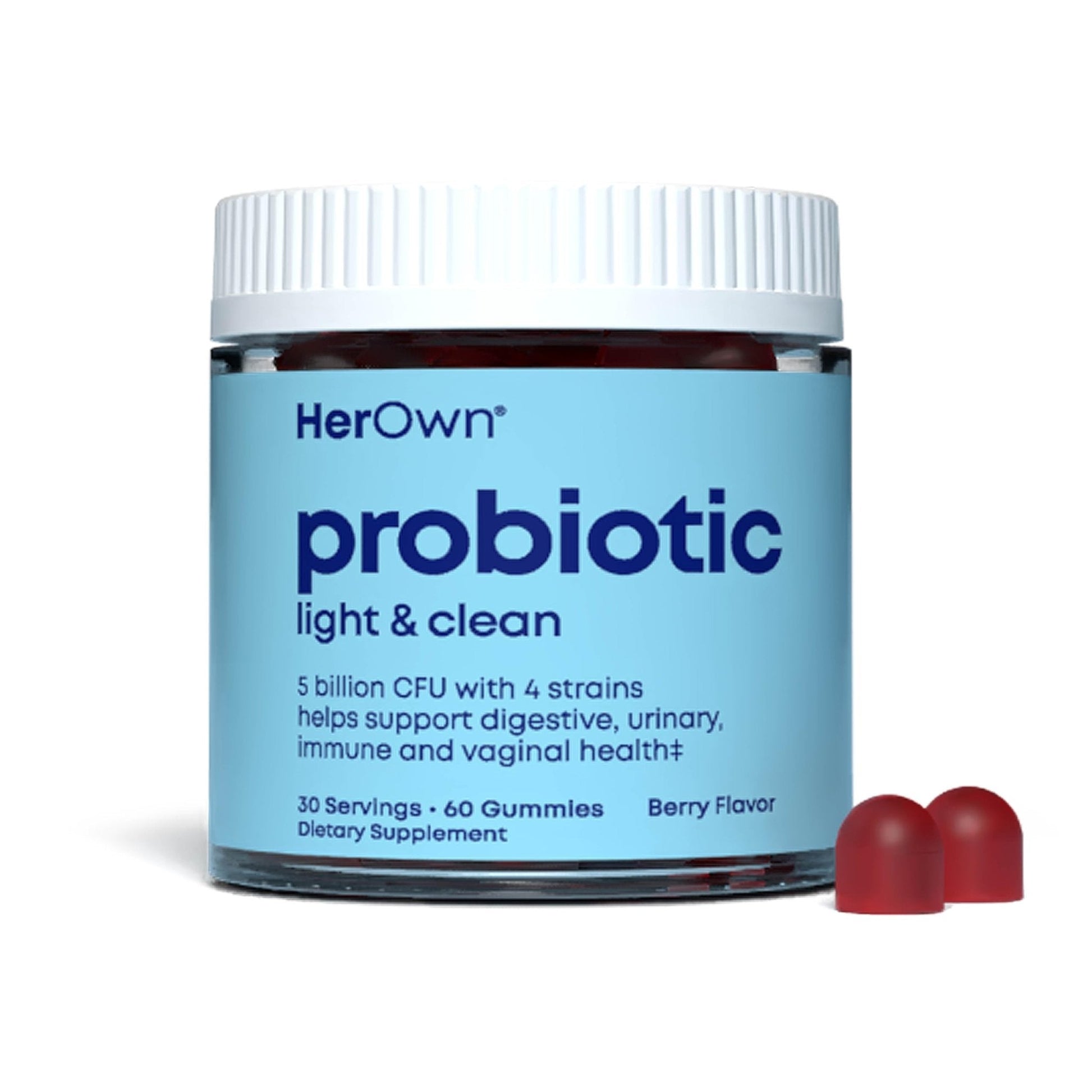 her own Probiotic & Prebiotic Gummy, Supports Digestive Health, Promotes Healthy Gut, Supports Immune Health, 5 Billion CFUs, Gluten and Soy Free, - Maple Wellness Supplements