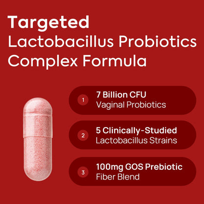 HerAure Vaginal Probiotics for Women - pH Balance, Healthy Vaginal Odor, Vaginal Flora, Yeast Balance, Women Probiotics and Prebiotics, Immune Support - Maple Wellness Supplements