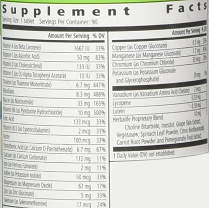 Herbal Life Formula 2 Multivitamin complex, 90 tablets - Maple Wellness Supplements