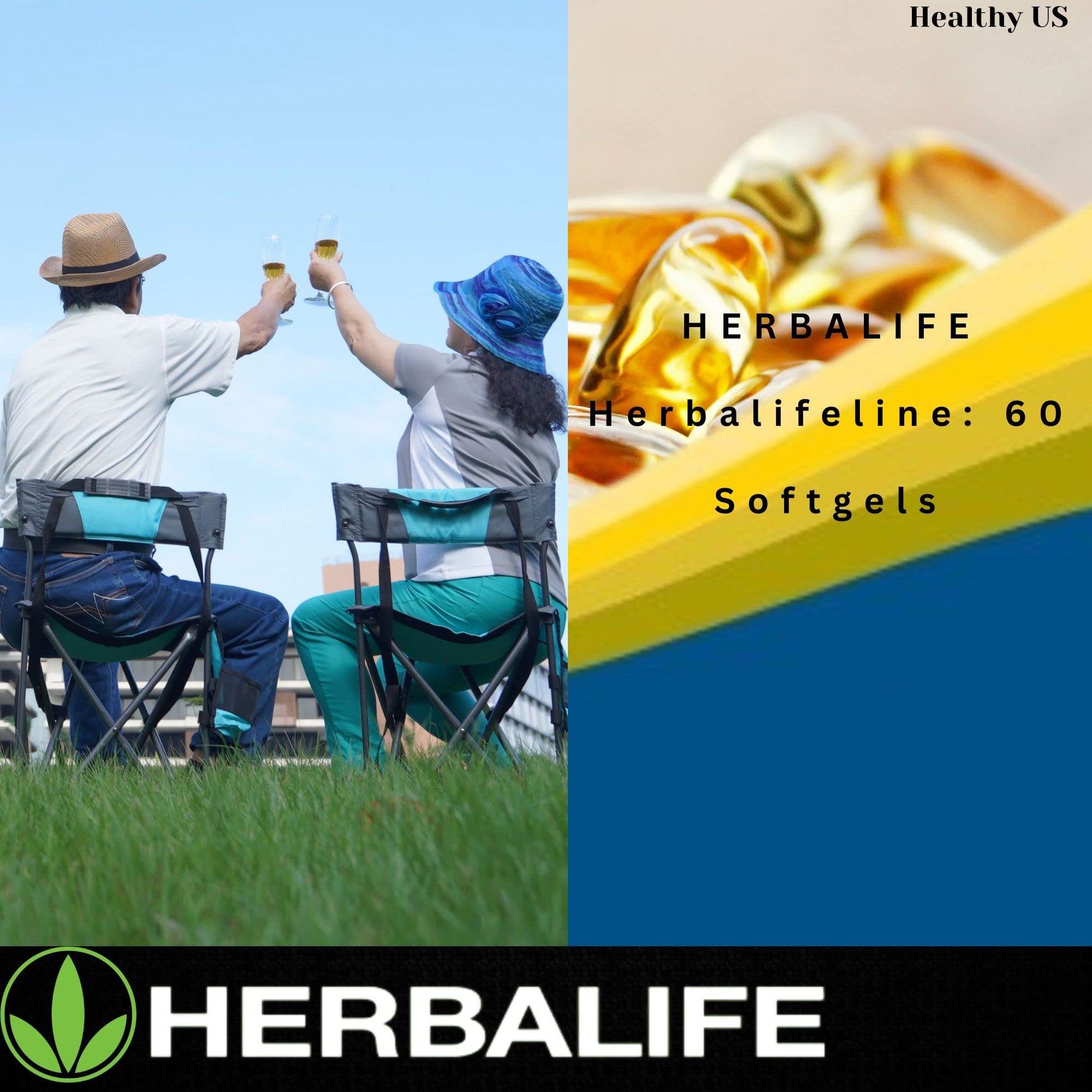 Herbalife Herbalifeline: 60 Softgels with Vitamin E, Marine Lipid Complex, Omega-3 Fatty - Maple Wellness Supplements