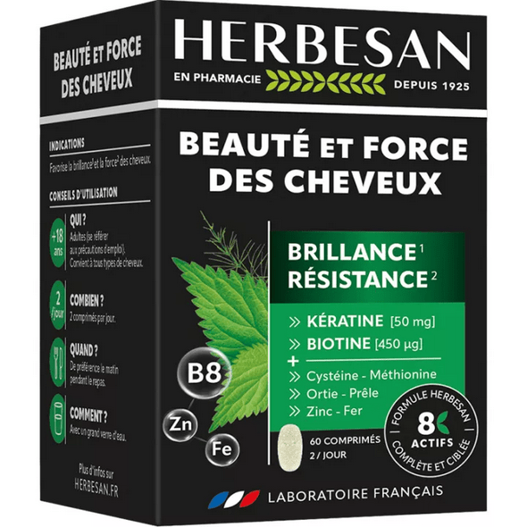Herbesan Hair Beauty & Strength 60 tablets - Maple Wellness Supplements
