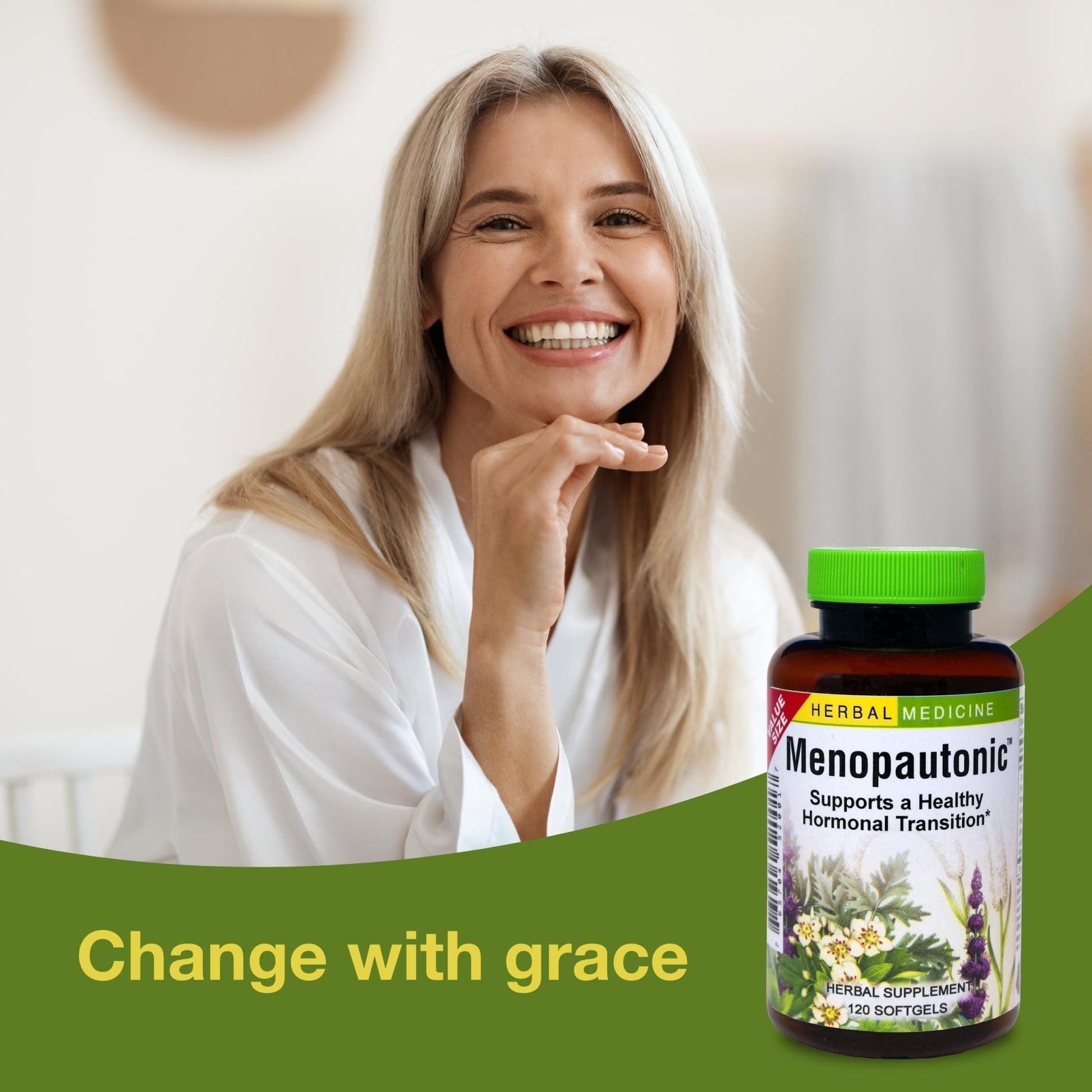 Herbs Etc. Menopautonic Softgels - Essential Supplement for Women - Hormonal Transition Support Supplement - Offers Menopausal Support with Dong Quai & Motherwort - 120 Softgels (120 Servings) - Maple Wellness Supplements