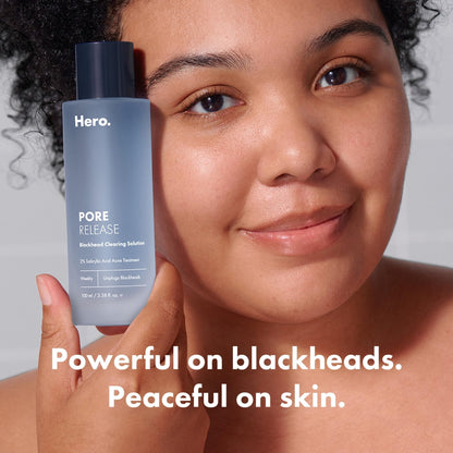 Hero Cosmetics Pore Release Blackhead Clearing Solution, Exfoliating 2% Salicylic Acid Toner Featuring AHA, BHA, and PHA - Maple Wellness Supplements