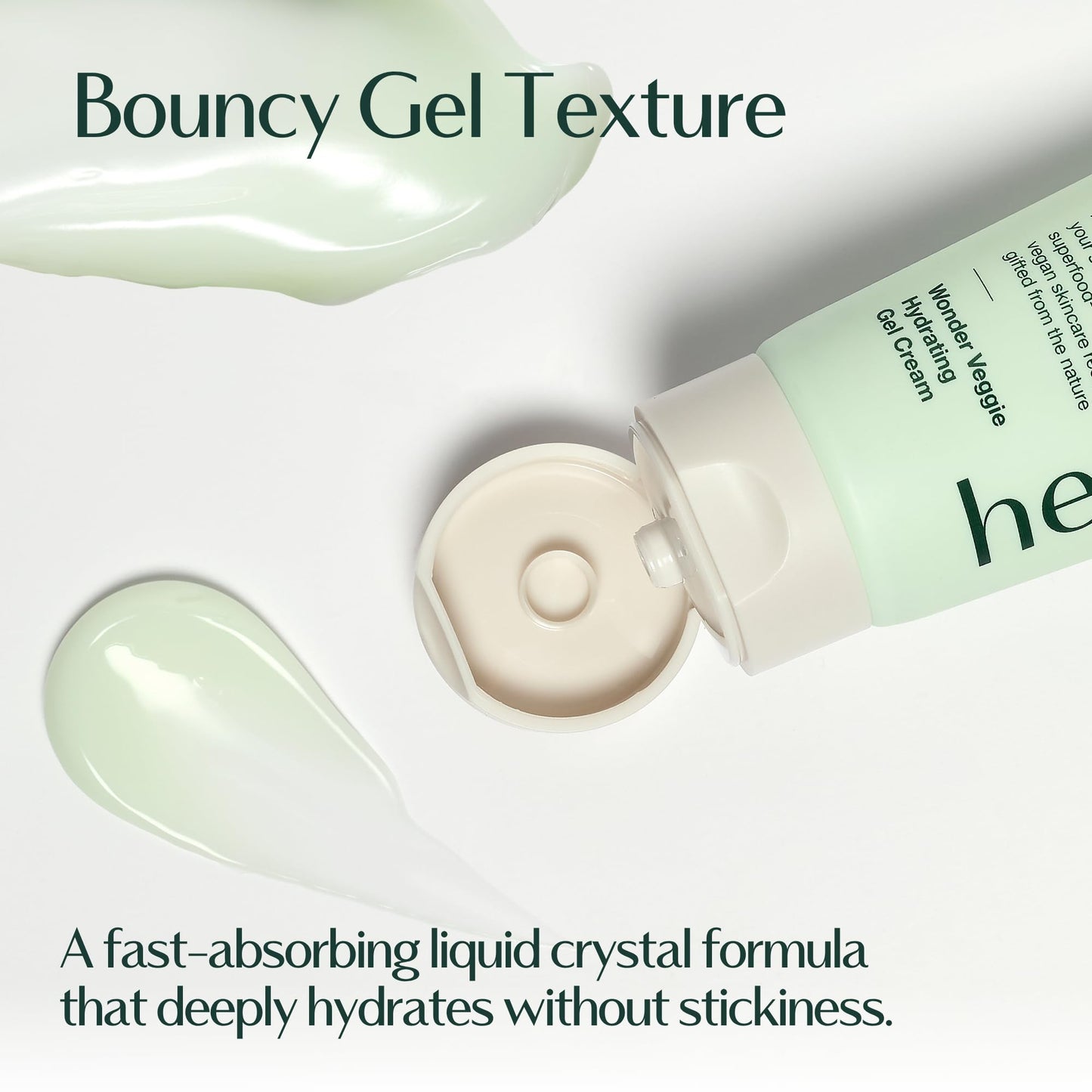 Hersteller Wonder Veggie Hydrating Gel Cream, Vegan K-Beauty Face Moisturizer with 72% Kale Extract, Lightweight Non-Sticky 24H Hydration for Sensitive Skin, Value Size, 2.7 fl oz / 80ml - Maple Wellness Supplements