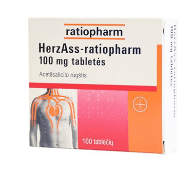 Herz ASS-Ratiopharm tablets, 100 Tabs - Maple Wellness Supplements