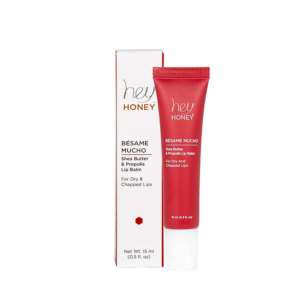 Hey Honey Skincare Bésame Mucho Shea Butter & Propolis Lip Balm | Intensive Hydration - Maple Wellness Supplements