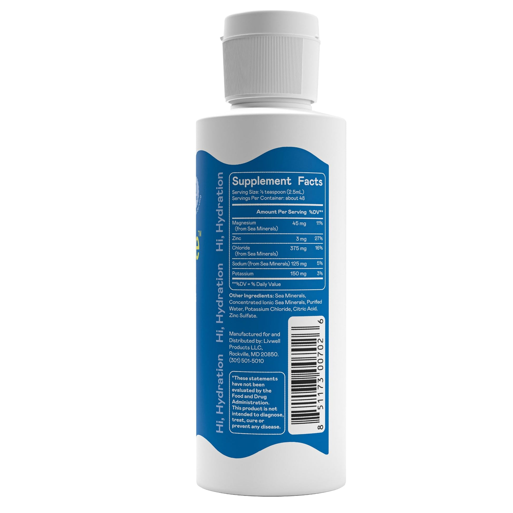 Hi-Lyte Electrolytes for Fasting, Immune Support and Rapid Hydration | 48 Servings | NO Calories NO Sugar | 20%+ More Potassium, Magnesium & Zinc - Maple Wellness Supplements