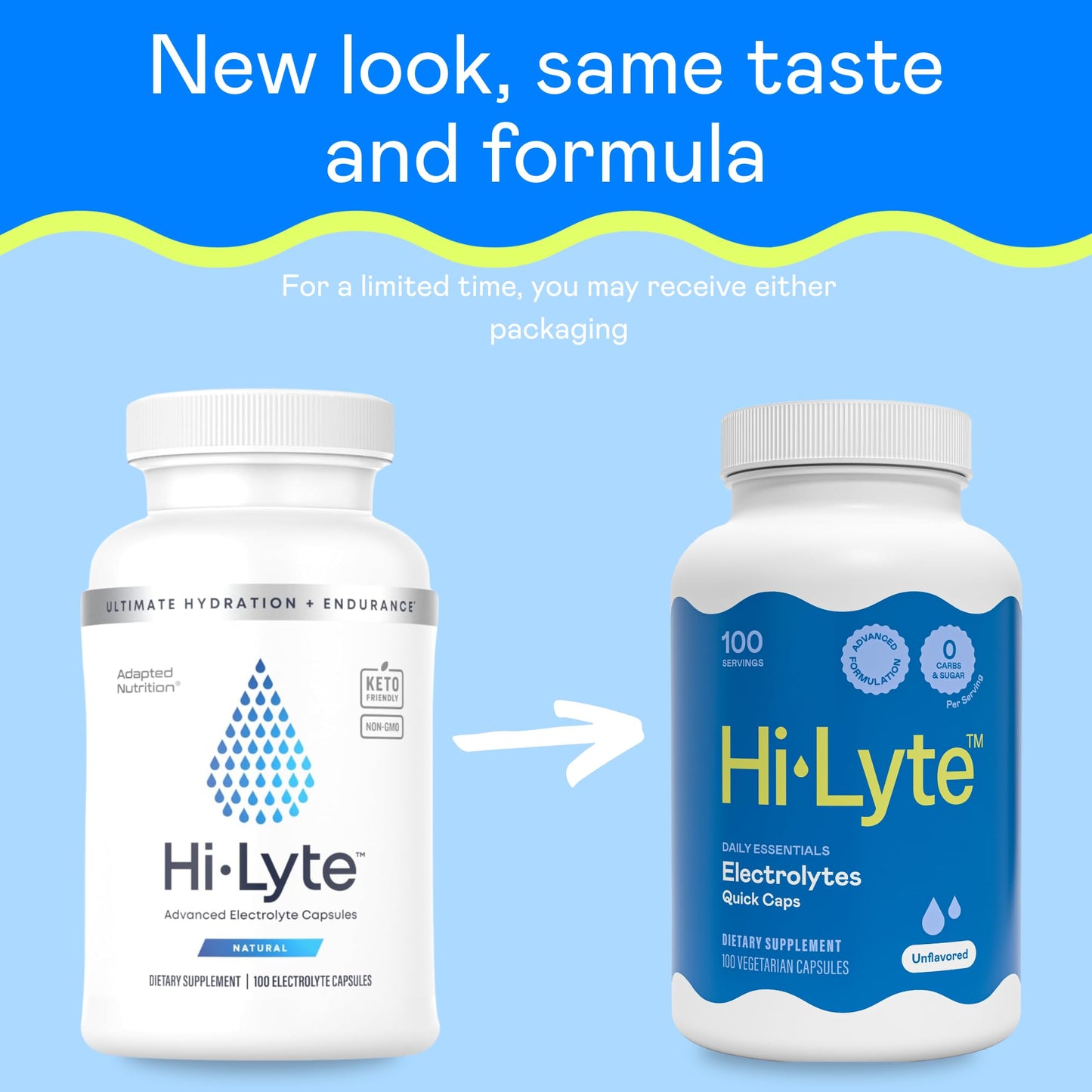 Hi-Lyte Unflavored Electrolyte Capsules - Hydration Support Supplement Tablets - Sodium, Potassium, Magnesium - 100 Servings - Maple Wellness Supplements