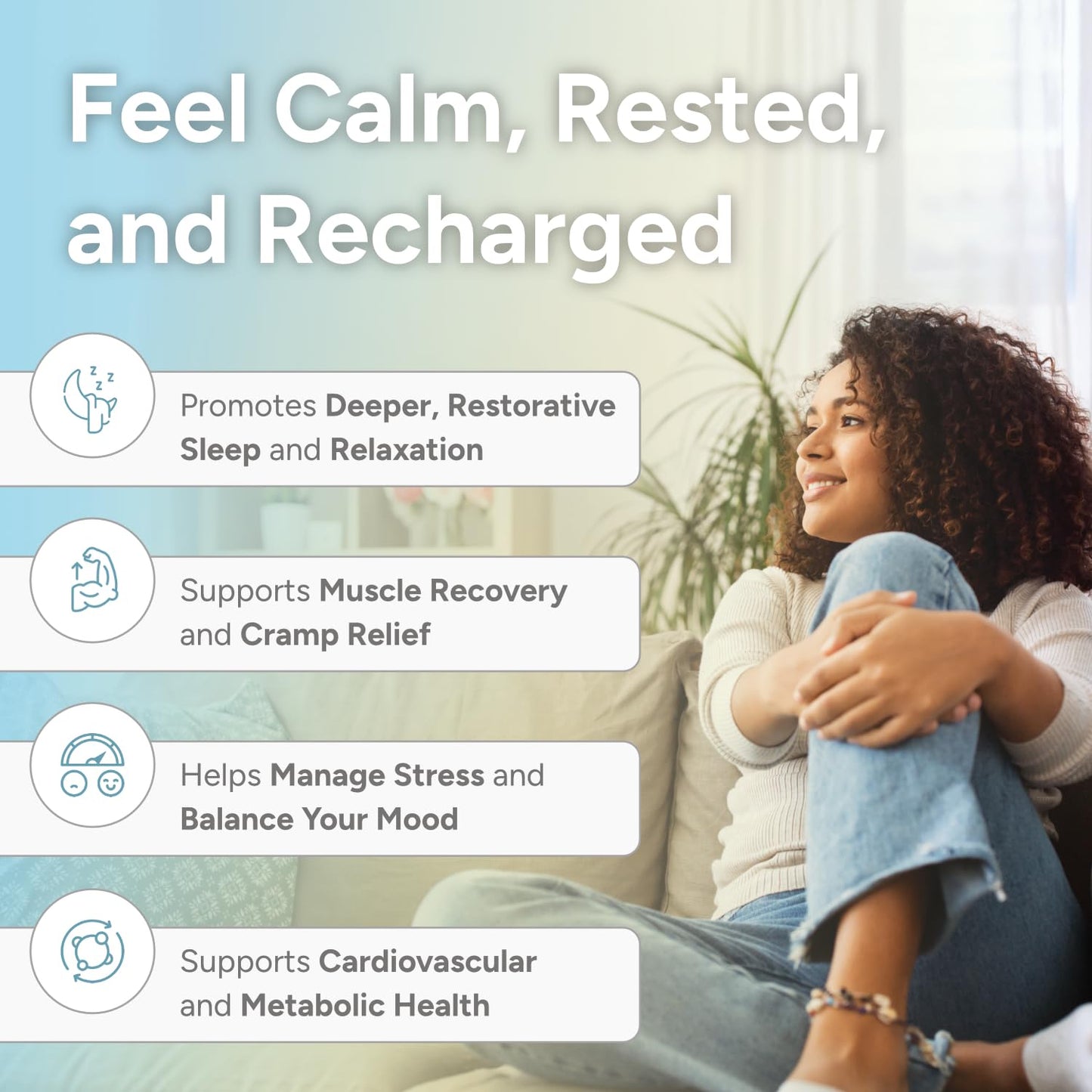 High Absorption Magnesium Complex with Glycinate, Malate & Taurate - Premium Magnesium Supplement for Sleep, Relaxation, Leg Cramps & Stress Relief - 100% Chelated & Easy On The Gut - 90 Capsules - Maple Wellness Supplements