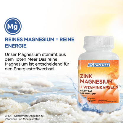 High Absorption Zinc and Magnesium Bundle for Muscle Recovery - Zinc Supplement and Transdermal Magnesium Gel for Leg Cramps - Maple Wellness Supplements