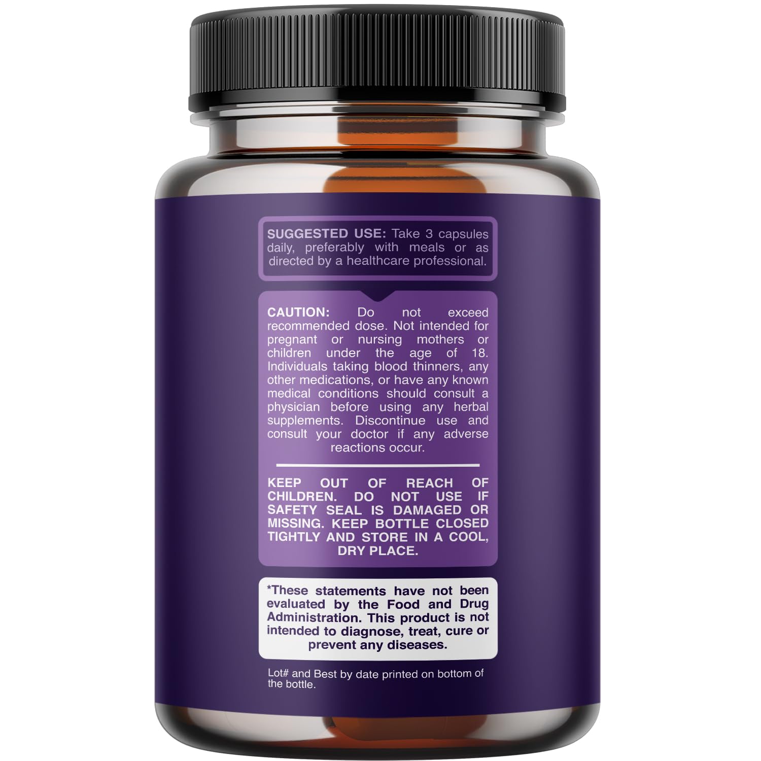 Highly Potent Magnesium Complex Capsules - Triple Magnesium Blend with Taurate Glycinate and Malate - 400mg Supplement Supports Relaxation & Overall Wellness Non-GMO Vegan - 90 Count - Maple Wellness Supplements