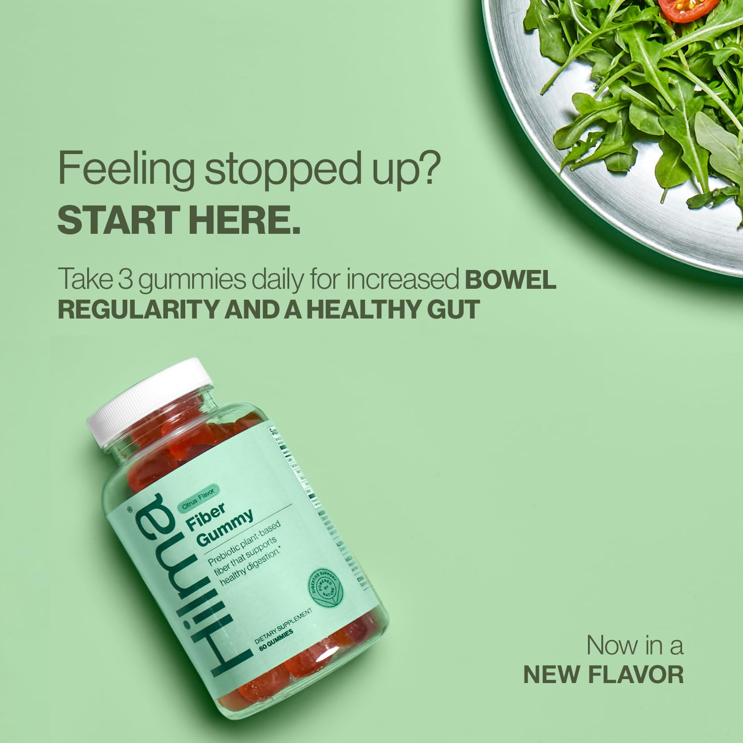 Hilma Prebiotic Fiber Gummies, Daily Fiber Supplement, Gummies for Adults, Supports Gut Health for Women and Promotes Regularity, - Maple Wellness Supplements