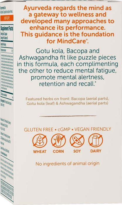 Himalaya MindCare, Nootropic Brain Supplement Booster for Mental Sharpness, Focus, Memory, and Cognitive Wellness, 1170 mg, 120 Capsules, 1 Month Supply - Maple Wellness Supplements