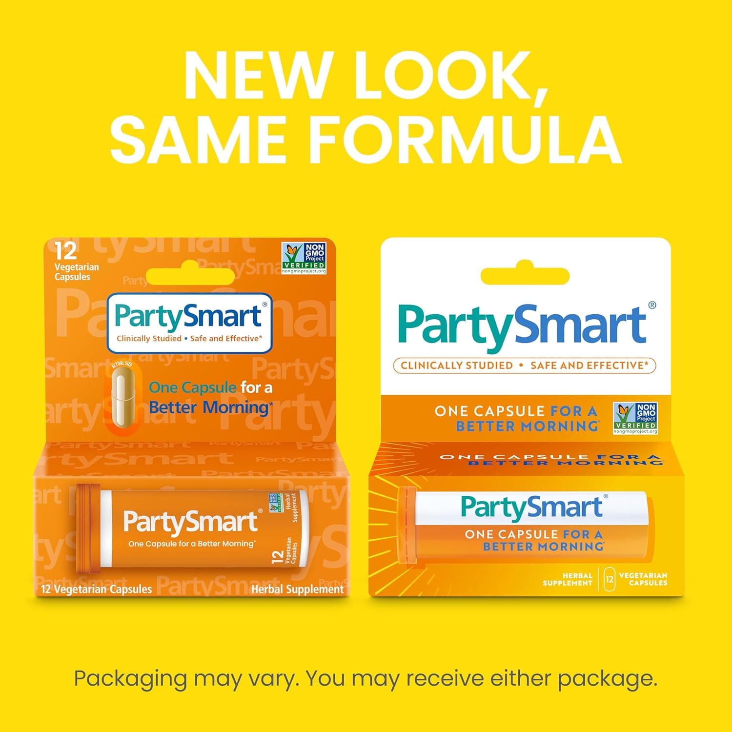 Himalaya PartySmart, 12 Capsule Tube - Alcohol Breakdown Liver Support for a Better Morning After Drinking - Plant Based, Vegan, Non-GMO - Maple Wellness Supplements