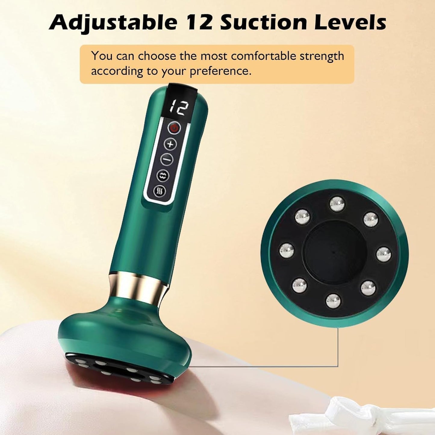 HNRF Anti Cellulite Massage Tool Body Sculpting Machine Suction Massager 3-in-1 Masajeador para Celulitis Y Grasa Abdominal De Madera Remover for Legs Electric Vacuum Cupping Full Contouring Device - Maple Wellness Supplements