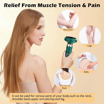 HNRF Anti Cellulite Massage Tool Body Sculpting Machine Suction Massager 3-in-1 Masajeador para Celulitis Y Grasa Abdominal De Madera Remover for Legs Electric Vacuum Cupping Full Contouring Device - Maple Wellness Supplements