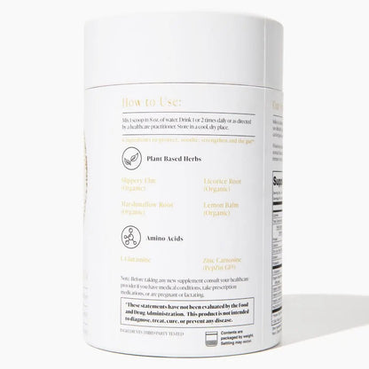 HOLISS Daily Gut Health Kit – 6-in-1 All Natural Supplement, Bloat & Gas Aid, GI Lining Repair, IBS Support – Lemon Balm, L-Glutamine, PepZinGI, Mixed Berry, 30 Servings, Electric Mixer & Spoon - Maple Wellness Supplements