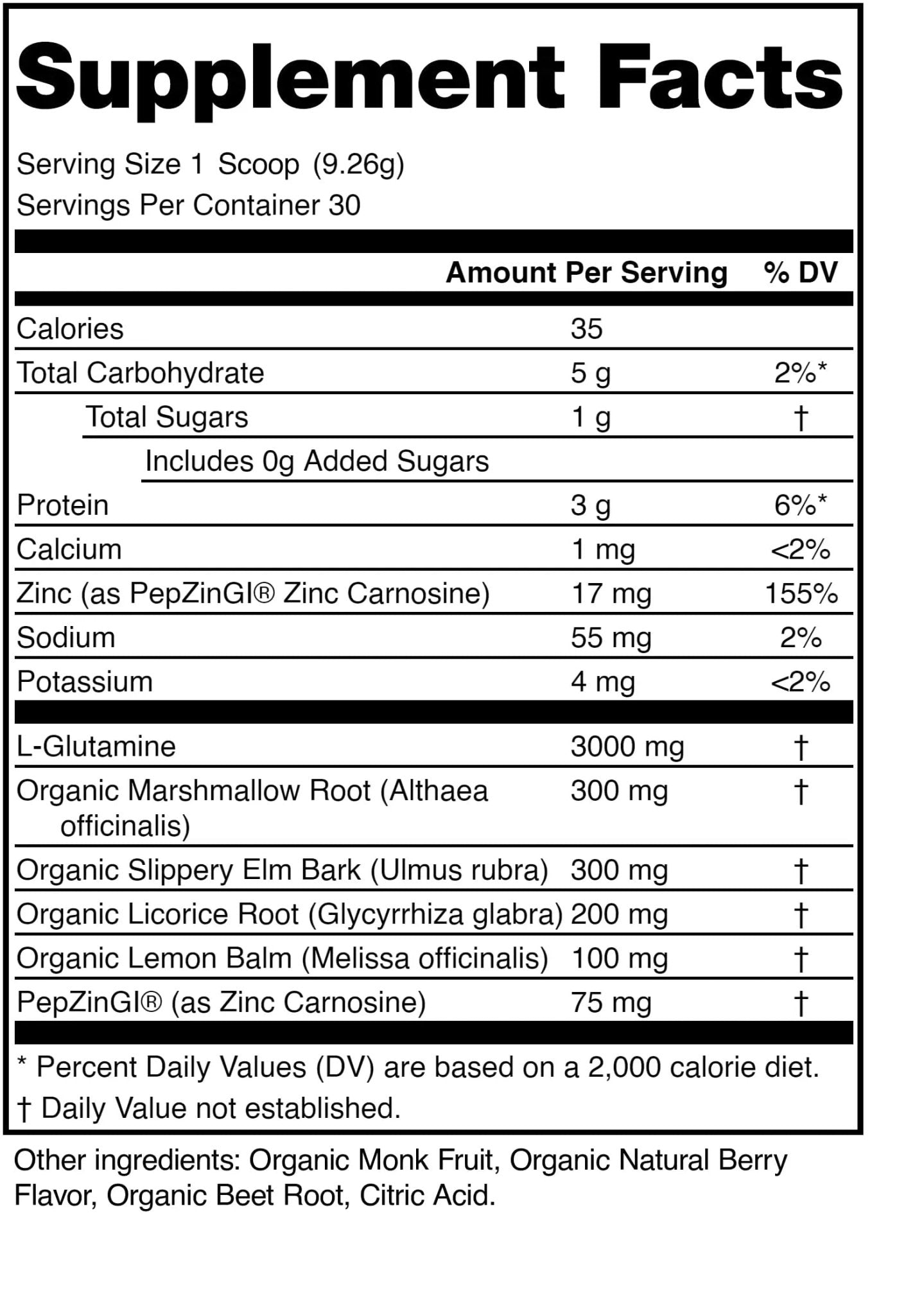 HOLISS Daily Gut Health Kit – 6-in-1 All Natural Supplement, Bloat & Gas Aid, GI Lining Repair, IBS Support – Lemon Balm, L-Glutamine, PepZinGI, Mixed Berry, 30 Servings, Electric Mixer & Spoon - Maple Wellness Supplements