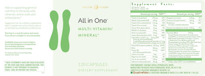 Holistic Health All in ONE Multi Vitamin and Mineral for Antioxidant Boost, Multi Minerals Supplement for Supporting Methylation - Maple Wellness Supplements