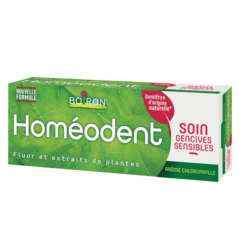 Homeodent toothpaste for sensitive gum chlorophyll flavor - BOIRON - Maple Wellness Supplements