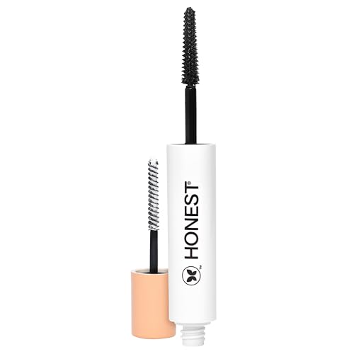 Honest Beauty 2-in-1 Extreme Length Clean Mascara + Lash Primer | Lengthening + Volumizing | Cruelty Free + Safe for Sensitive Eyes | Black, .27 fl oz - Maple Wellness Supplements