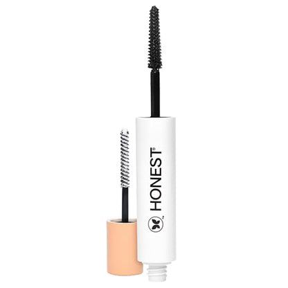 Honest Beauty 2-in-1 Extreme Length Clean Mascara + Lash Primer | Lengthening + Volumizing | Cruelty Free + Safe for Sensitive Eyes | Black, .27 fl oz - Maple Wellness Supplements